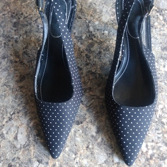 Ralph Lauren Women New Pokla-Dot Kitten Heel Pointed-Toe Pumps Size 6.5B (61) - Picture 11 of 11